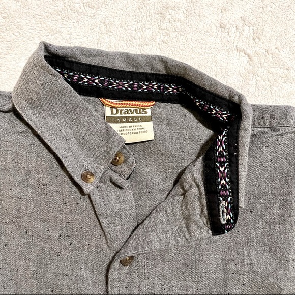DRAVUS Embroidered Collar Button-down Shirt - Picture 1 of 3